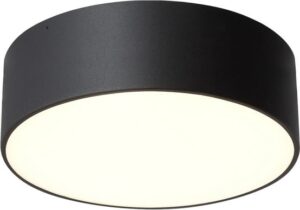 Plafon Disc S czarny – nowoczesny design, średnica 30 cm, materiał metal, styl minimalistyczny