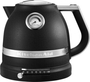 Czajnik elektryczny Artisan 1,5 l żeliwo – elegancki design, efektywne podgrzewanie, czarny kolor