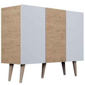 Komoda 120 Toronto Artisan/Biały – elegancka, pojemna, nowoczesny styl, trwały materiał