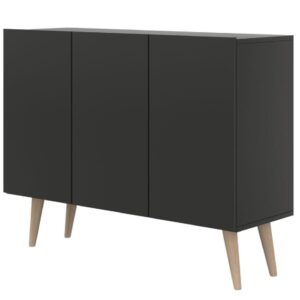 Komoda 120 Toronto Czarny – elegancka, pojemna, nowoczesny design, wysoka jakość