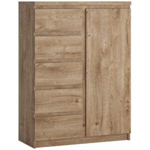 Komoda 1D5S Fribo Frik01 Dąb Ribbeck Złoty – nowoczesny design, praktyczne przechowywanie, elegancki kolor, solidne wykonanie