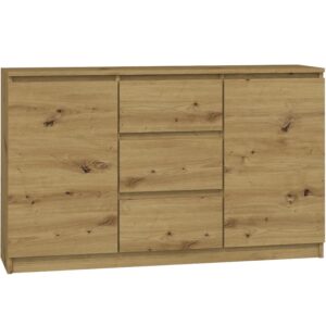 Komoda 2d3s dąb artisan – nowoczesny styl, funkcjonalność, naturalny kolor
