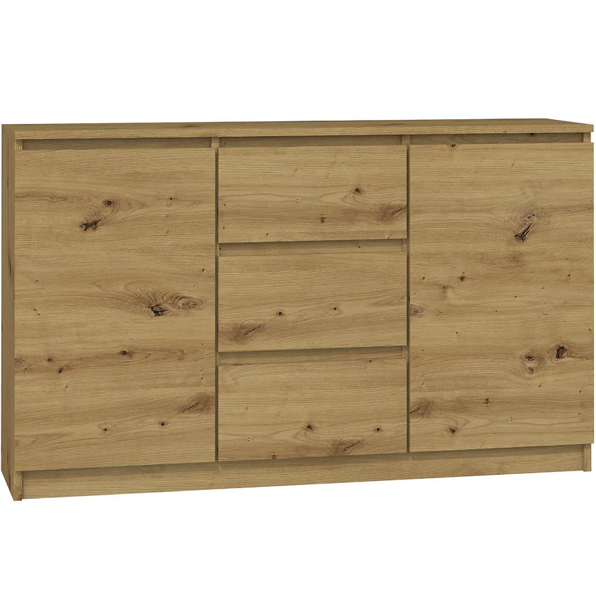 Komoda 2d3s dąb artisan – nowoczesny styl, funkcjonalność, naturalny kolor