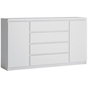 Komoda 2D4S Fribo Frik02 Biała Alpejska – nowoczesny design, praktyczne przechowywanie, wysoka jakość wykonania