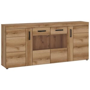 Komoda 4D Cortina Cnak04 Dąb Grandson – elegancki design, pojemne szuflady, drewniana konstrukcja