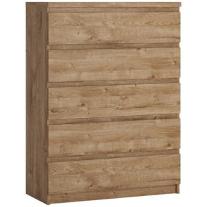 Komoda 5S Fribo Frik06 Dąb Ribbeck Złoty – elegancki design, pojemność, nowoczesny styl
