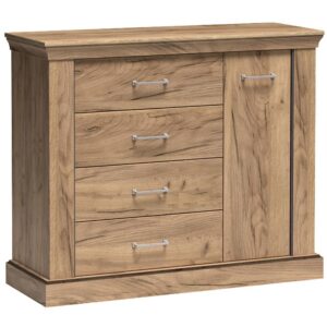 Komoda Antica A-2 1D4S kraft złoty – elegancki styl, funkcjonalne przechowywanie, trwałe materiały