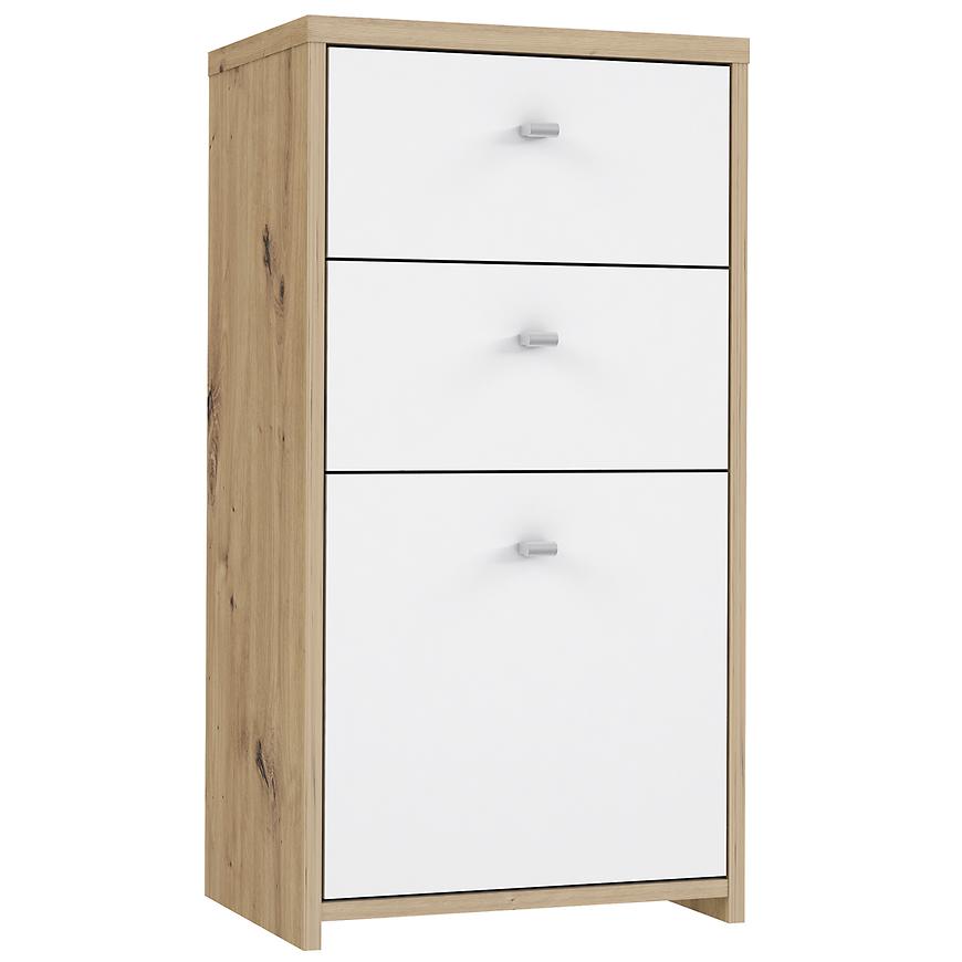 Komoda Best Chest Dąb Artisan/Biały – elegancki design, funkcjonalne przechowywanie, wysoka jakość wykonania