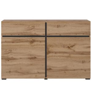 Komoda Cross2d2s Dąb Wotan/Czarny – nowoczesny design, funkcjonalność, pojemność