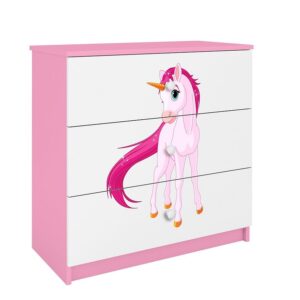 Komoda Dla Dzieci Babydreams Różowy – Jednorożec, stylowy design, funkcjonalne przechowywanie