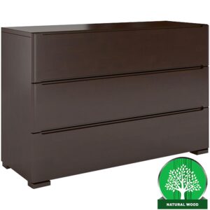 Komoda Drewniana Bukowa 3s Skandica Sparta Palisander – styl skandynawski, 3 szuflady, naturalne drewno