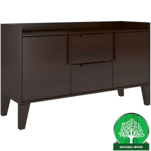 Komoda Drewniana Sosnowa Skandica Agava Palisander – styl skandynawski, naturalne drewno, elegancki design