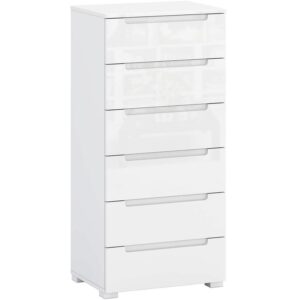 Komoda Hill 04 6S biały połysk – nowoczesny design, funkcjonalność, elegancki kolor