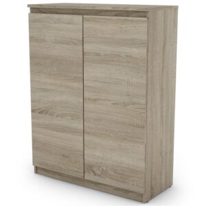Komoda Hugo 80 2d Sonoma – funkcjonalność, nowoczesny design, kolor sonoma, wymiary 80 cm