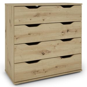 Komoda Ines 4S artisan – elegancki styl, naturalne wykończenie, przestronność