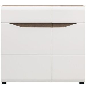 Komoda Lionel Li02 Dąb S./ Biały – nowoczesny design, funkcjonalność, stylowy wygląd