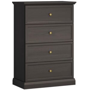 Komoda Lucca K4S czarny grafit – elegancka, pojemna, nowoczesny design