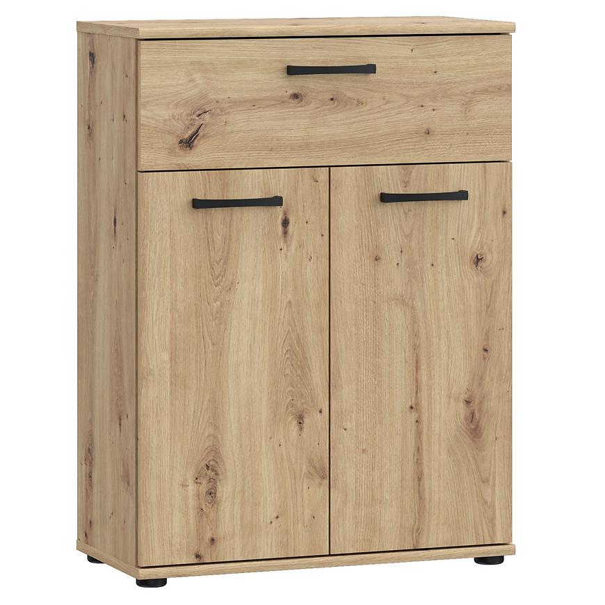 Komoda NIKO nikk33-d78 dąb artisan – nowoczesny design, praktyczne przechowywanie, naturalny kolor