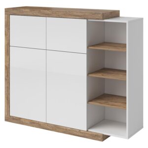 Komoda Sintra 45 2d2k dąb samdal-biały – elegancki design, praktyczne przechowywanie, nowoczesny styl
