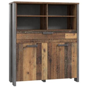 Komoda Symmach CLFK321 – nowoczesny design, funkcjonalne wnętrze, kolor dąb, materiał: płyta MDF