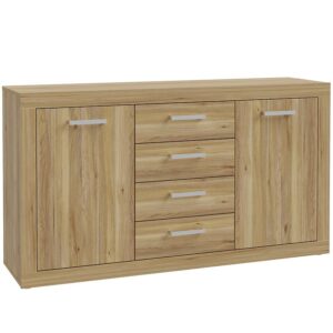 Komoda Talino 2d4s Dąb Mauvella – nowoczesny design, pojemne szuflady, naturalny kolor, materiał: dąb