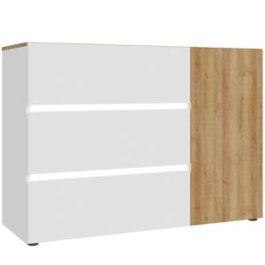 Komoda Whiteheaven LNBK222B-M216 – nowoczesny design, biała, przestronna, wysoka jakość materiałów