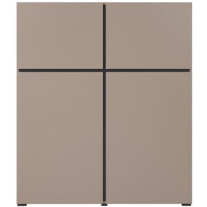 Komoda Wysoka Cross 4d Congo/Czarny – elegancka, funkcjonalna, nowoczesny design