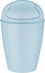 Kosz na śmieci Del Recycled S jasnoniebieski – ekologiczny, praktyczny, mały rozmiar, materiał z recyklingu