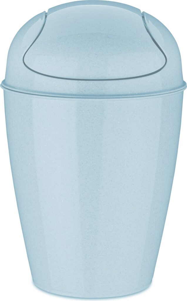 Kosz na śmieci Del Recycled S jasnoniebieski – ekologiczny, praktyczny, mały rozmiar, materiał z recyklingu