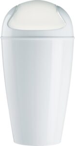Kosz na śmieci Del Recycled XL biały – pojemny, ekologiczny, nowoczesny design