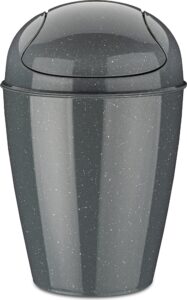 Kosz na śmieci Del Recycled XS szary – ekologiczny, minimalistyczny design, mały rozmiar, materiał z recyklingu