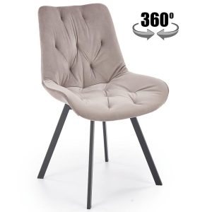 Krzesło K519 beż – elegancki design, wygodne siedzisko, nowoczesny styl