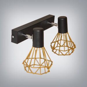 Lampa Mini Szach 2741KZ/Z-A-2 czarno/złoty LS2 – elegancka, kompaktowa, styl nowoczesny