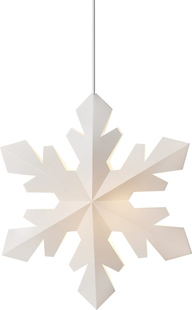 Lampka dekoracyjna Le Klint śnieżynka XS – elegancki design, biały kolor, mały rozmiar, tworzywo sztuczne