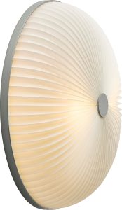 Plafon Lamella 35 cm srebrny – nowoczesny design, lekka konstrukcja, doskonałe oświetlenie