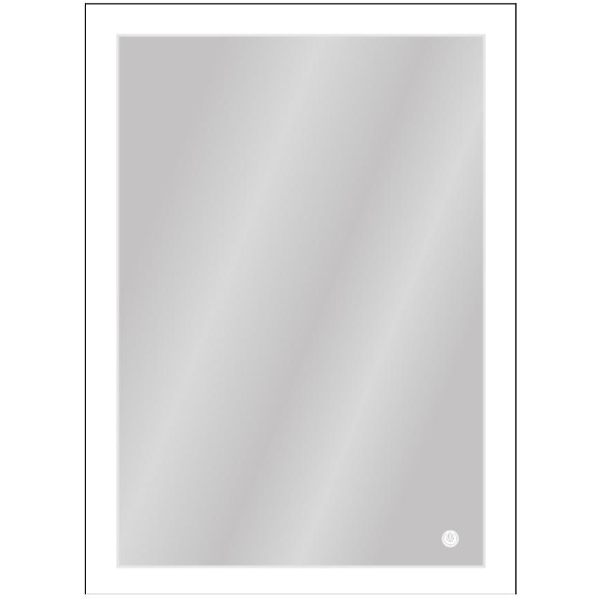 Lustro łazienkowe z oświetleniem LED + dotykowy włącznik 60×80 – nowoczesny design, praktyczne oświetlenie, łatwe w użyciu