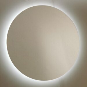 Lustro łazienkowe z oświetleniem LED FI80 – okrągłe, nowoczesne, 80 cm