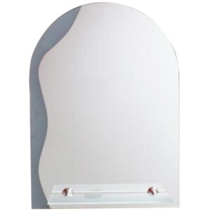 Lustro łazienkowe z półką DEKOR 50×70 – elegancki design, praktyczna półka, idealne do łazienki