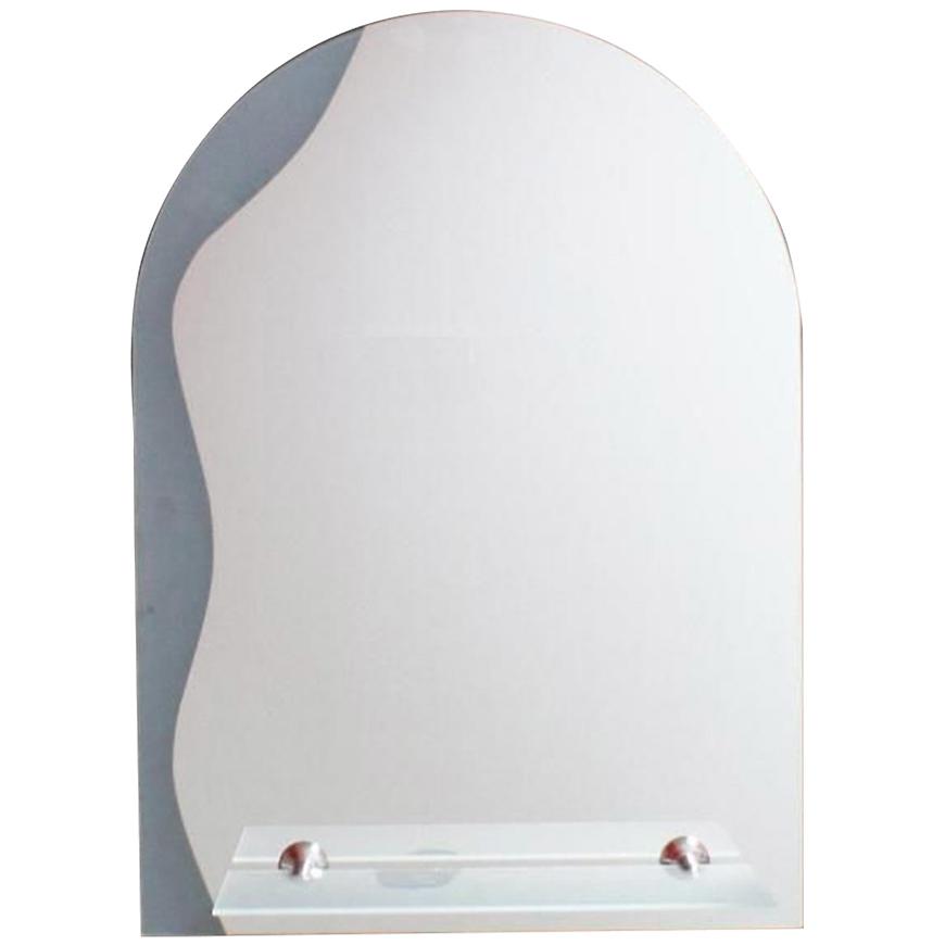 Lustro łazienkowe z półką DEKOR 50×70 – elegancki design, praktyczna półka, idealne do łazienki