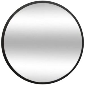 Lustro okrągłe FI80 czarne – elegancki design, wykończenie w kolorze czarnym, średnica 80 cm, idealne do wnętrz