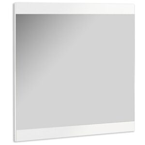 Lustro Vento 60/60 White – elegancki design, kwadratowy kształt, biała rama, nowoczesny styl