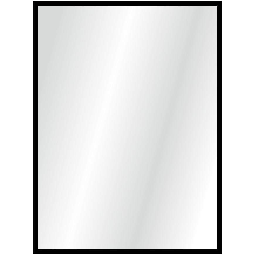 Lustro w czarnej ramie 60×80 – elegancki design, uniwersalny kolor, idealne do każdego wnętrza
