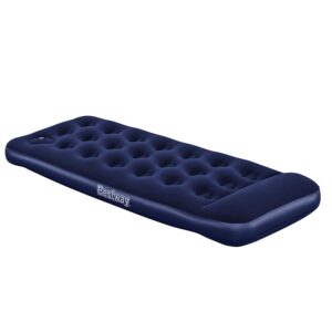 Nadmuchiwany materac JR.TWIN z wbudowaną pompką – komfortowy wypoczynek, rozmiar 1,85 x 0,76 x 0,28 m