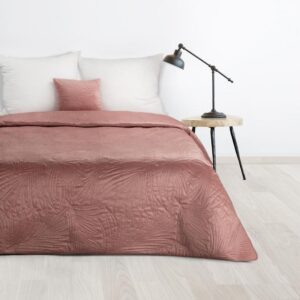 Narzuta D91/N/LUIZ/4/ 220×240 – elegancka narzuta, różowy kolor, duży rozmiar, doskonała do sypialni