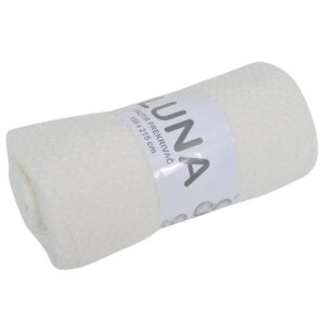Narzuta Luna bawełna 150×215 biała – elegancki design, uniwersalny kolor, wysoka jakość materiału