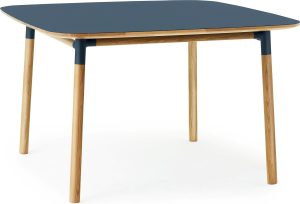 Stół Form 120×120 cm niebieski – nowoczesny design, funkcjonalność, wykonanie z wysokiej jakości materiałów