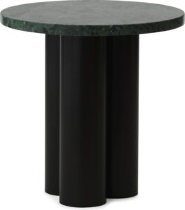 Stolik Dit Verde Marina na brązowych nogach – nowoczesny design, elegancki, funkcjonalny