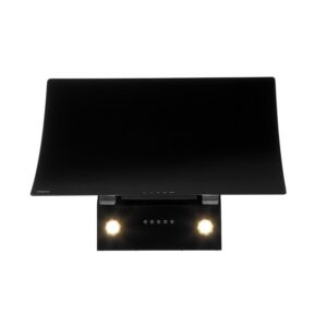 Okap WK-4 Costa Czarny – elegancki design, wydajność, nowoczesne technologie