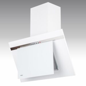 Okap WK-4 Nero 60cm biały z listwą inox – nowoczesny design, efektywna wentylacja, łatwy w montażu