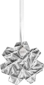 Dekoracja choinkowa Annual Ornament Nivis gwiazdka kryształowa – elegancka ozdoba, przezroczysta, 10 cm, szkło
